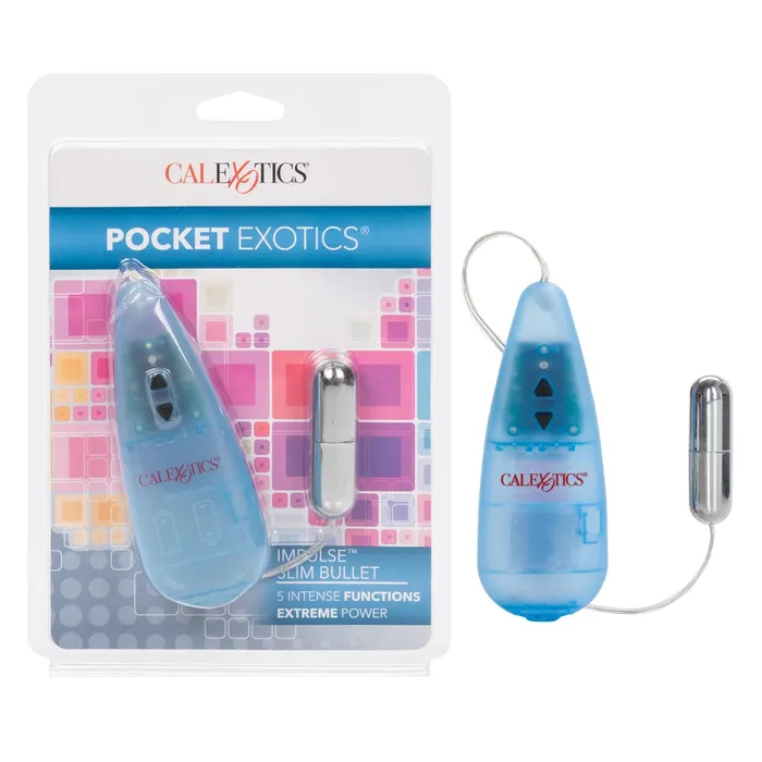 CalExotics Female Sex Toys Pocket Exotics Impulse Slim Bullet