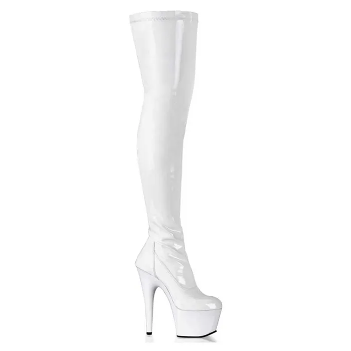 iloveexcitement Vibrators Pleaser Shoes Adore3000 7 Plain Stretch Platform Thigh Boot Side Zip iloveexcitement Vibrators Pleaser Shoes Adore3000 7 Plain Stretch Platform Thigh Boot Side Zip