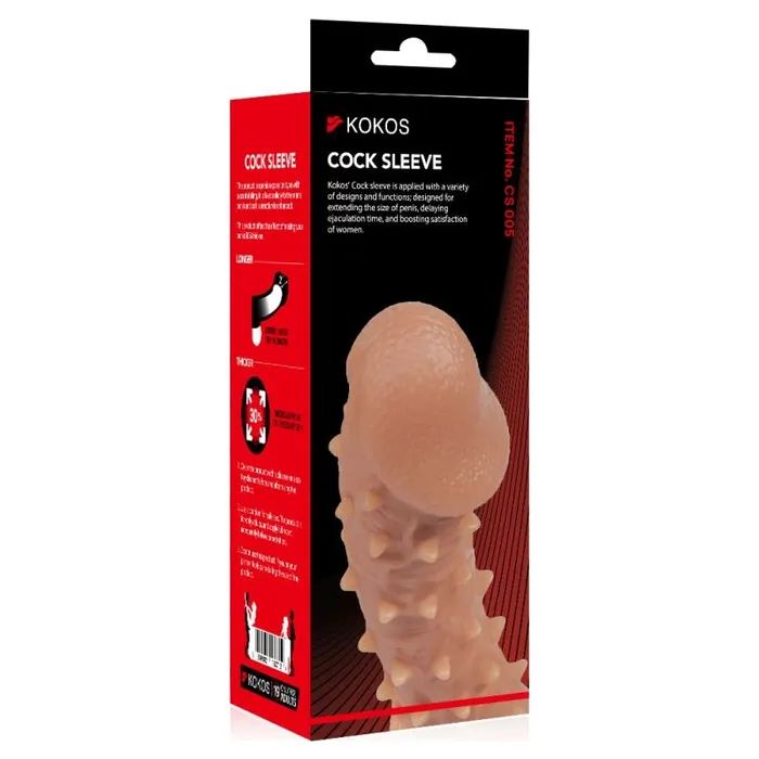 Kokos Male Sex Toys Kokos Cock Sleeve 5 Medium 156cm Flesh