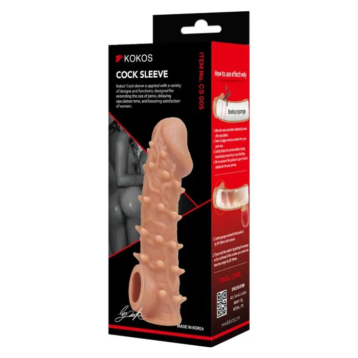 Kokos Male Sex Toys Kokos Cock Sleeve 5 Medium 156cm Flesh