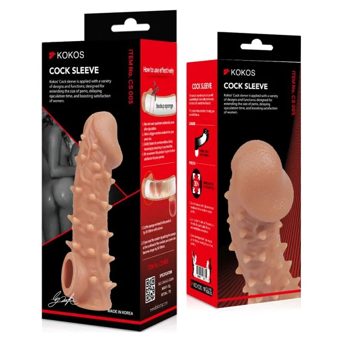 Kokos Male Sex Toys Kokos Cock Sleeve 5 Medium 156cm Flesh