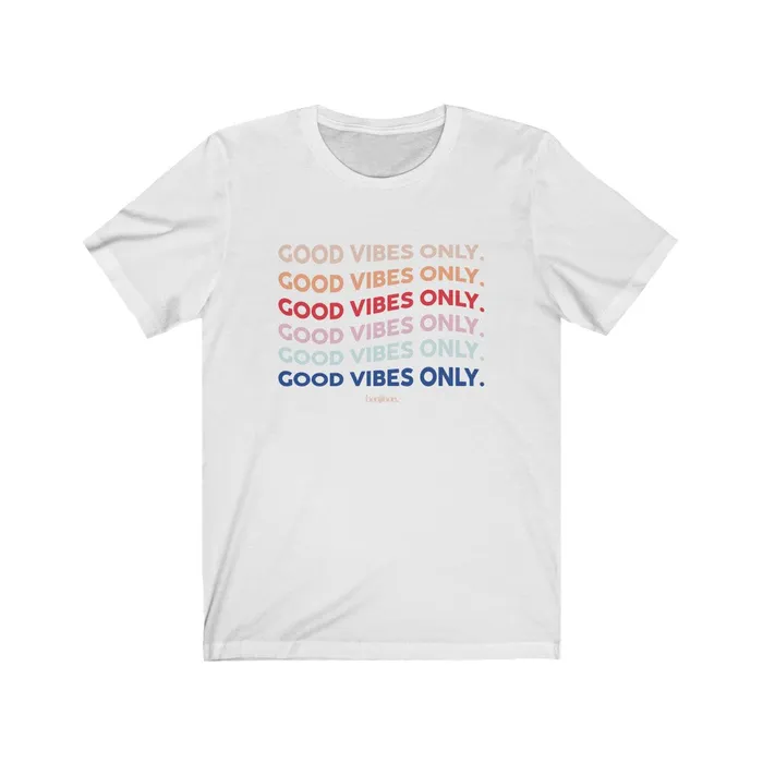 Printify Vibrators Good Vibes Only Jersey TShirt