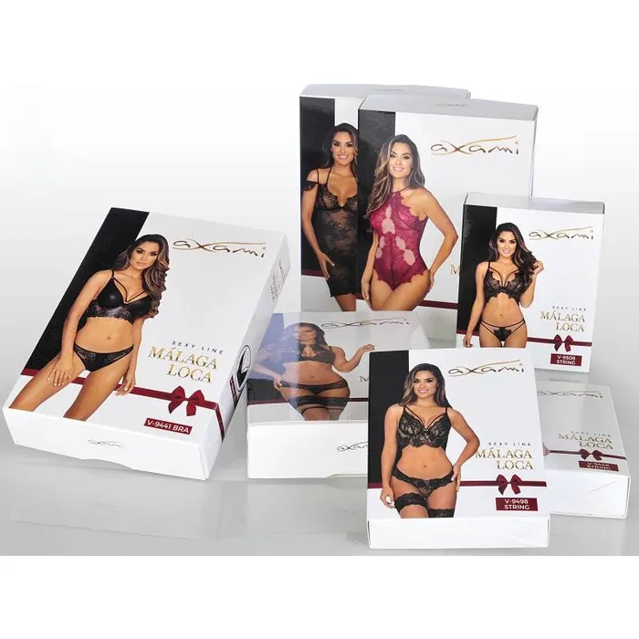 Vibrators Axami Lingerie Axami Lingerie Floral Lace Brazilian GString Pink SM