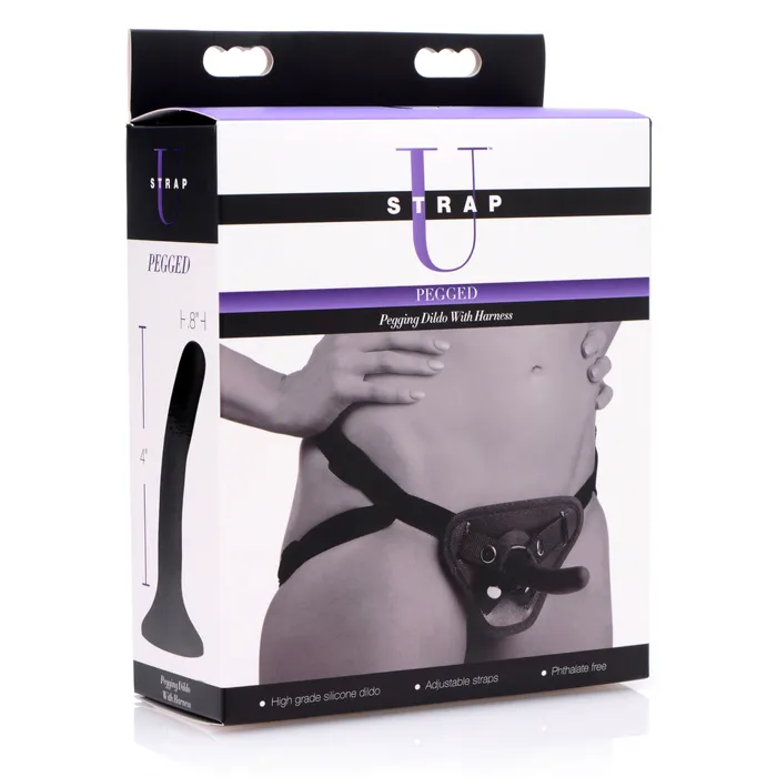 Female Sex Toys XR Brands Pegged Pegging Dildo With Harness