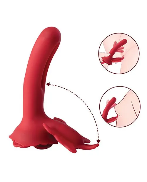 Honey Play Box Vibrators Layla Rosy Butterfly Clit Stimulator Flapping GSpot Vibrator Red Honey Play Box Vibrators Layla Rosy Butterfly Clit Stimulator Flapping GSpot Vibrator Red