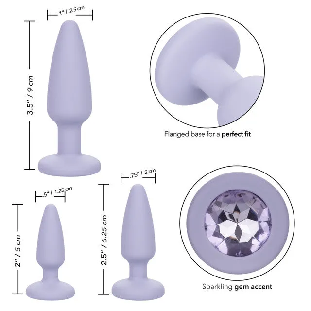 CaleXOtics Vibrators First Time CRYSTAL BOOTY KIT Purple