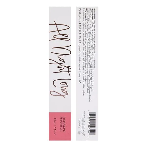 CG All Night Long Fragrance Body Mist Perfume Oil with Pheromones Soft Oriental Sexy Living Female Sex Toys