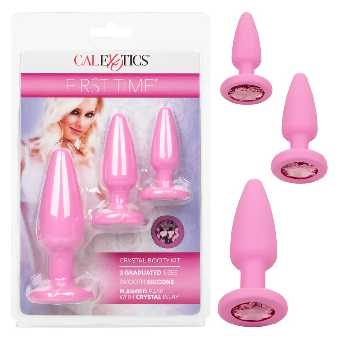 Vibrators CalExotics First Time Crystal Booty Kit Pink