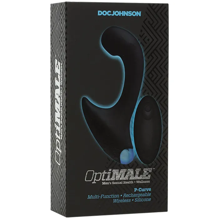 Vibrators Doc Johnson Optimale Vibe PMassager Wireless Rc Bk