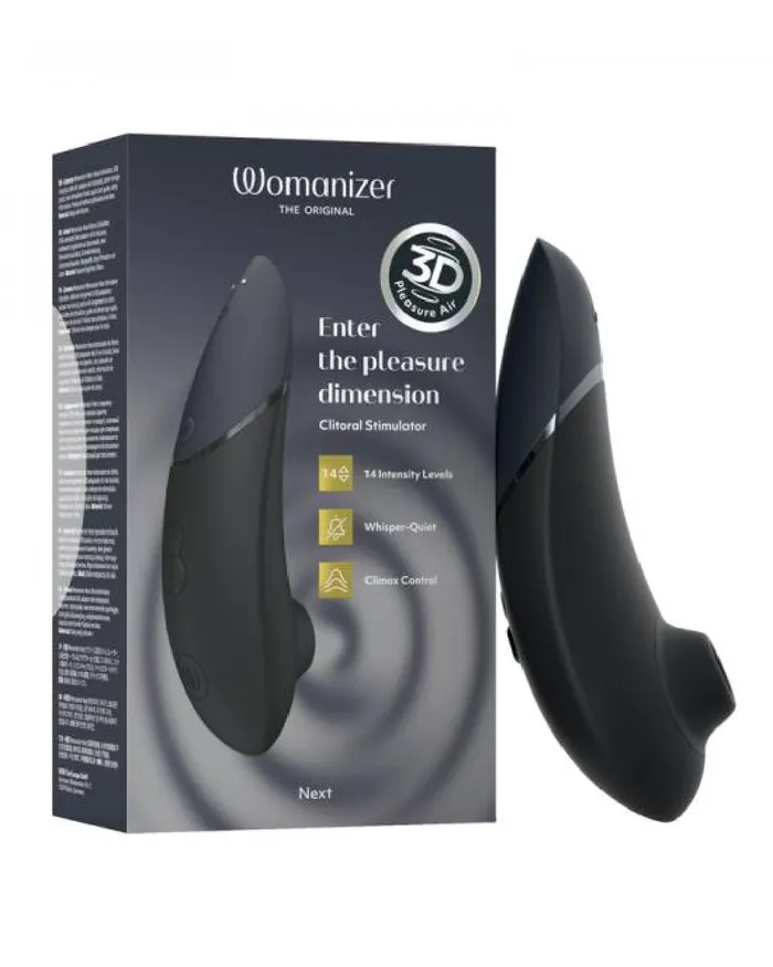 Vibrators Womanizer Womanizer Next Pleasure Air Clitoral Vibrator Black