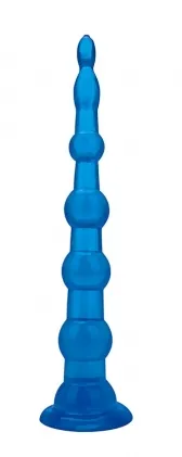 BLUE LINE ANAL BEADS WITH SUCTION BASE BLUELINE Anal