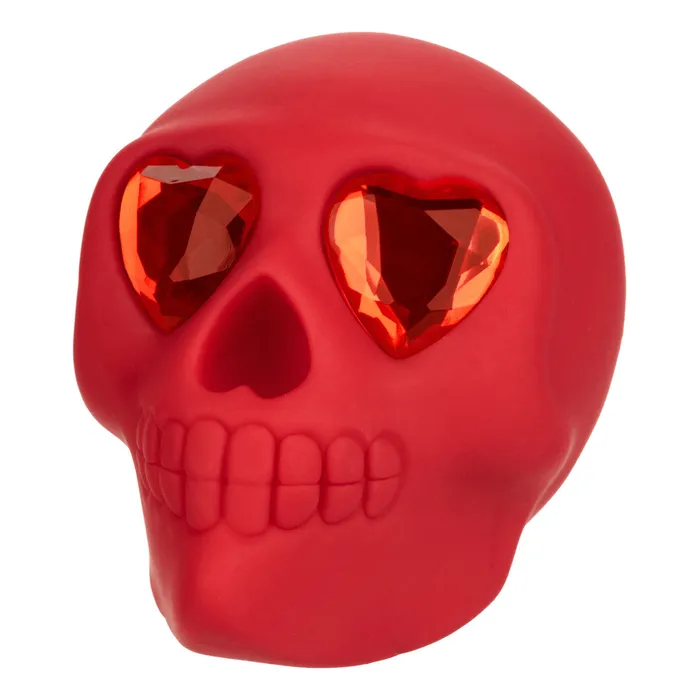 CalExotics Naughty Bits BONE HEAD Handheld Body Wand Massager Red Skull Mini Vibrator Female Sex Toys