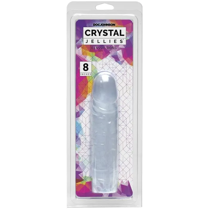 Dildos Crystal Jellies 8 in Classic Dong Clear