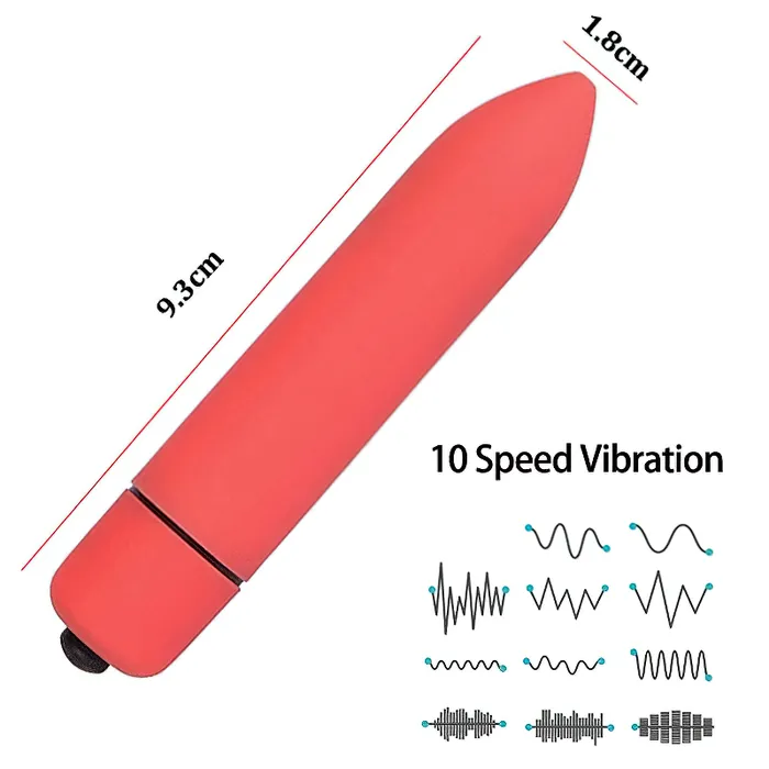 EVEs SECRETS Female Sex Toys Mini Bullet Vibrator 10Speed Clitoral Sex Toy