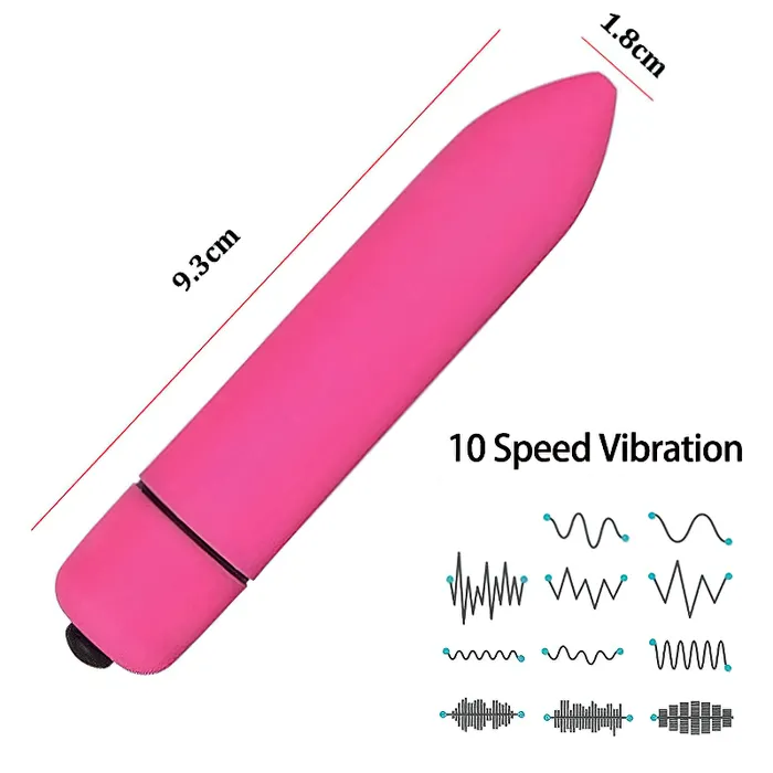 EVEs SECRETS Female Sex Toys Mini Bullet Vibrator 10Speed Clitoral Sex Toy