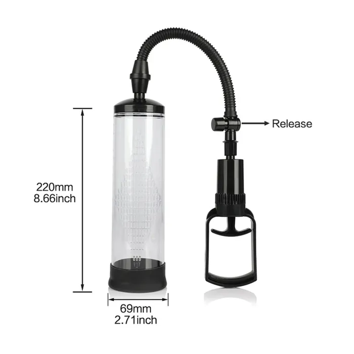 EVEs SECRETS Male Sex Toys Manual Mechanical Vacuum Transparent Penis Pump Male Sex Toys
