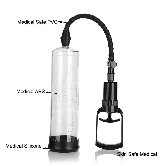 EVEs SECRETS Male Sex Toys Manual Mechanical Vacuum Transparent Penis Pump Male Sex Toys