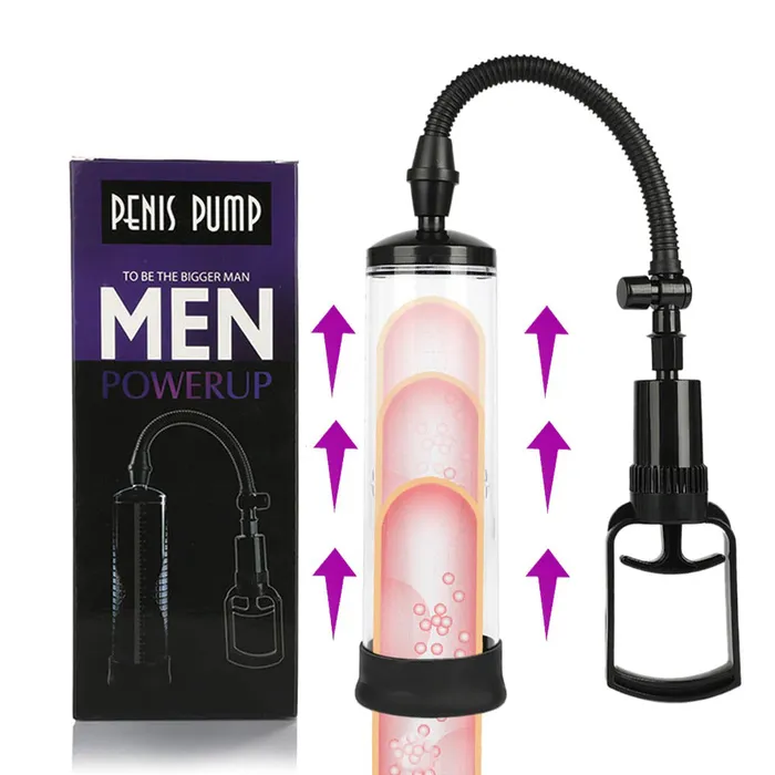 EVEs SECRETS Male Sex Toys Manual Mechanical Vacuum Transparent Penis Pump Male Sex Toys