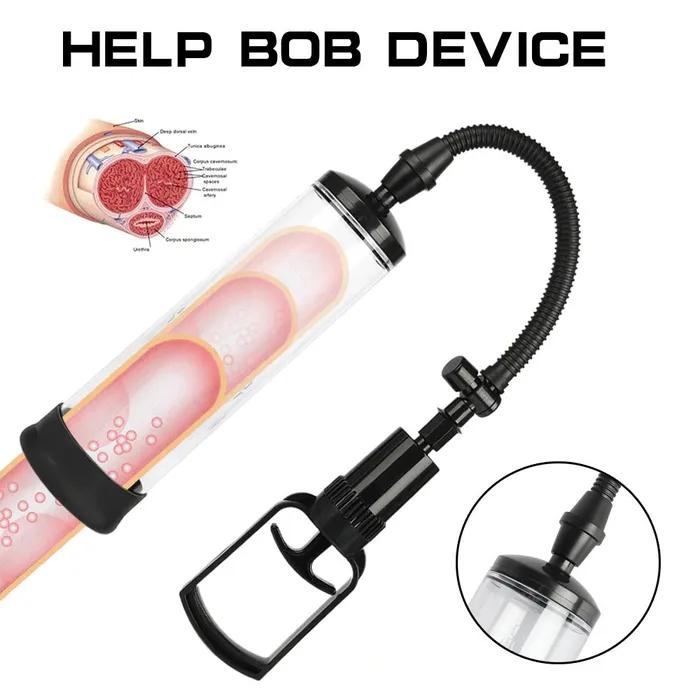 EVEs SECRETS Male Sex Toys Manual Mechanical Vacuum Transparent Penis Pump Male Sex Toys