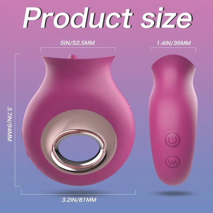Lusty Age Female Sex Toys Clitoral And Nipples Licking Tongue Vibrator