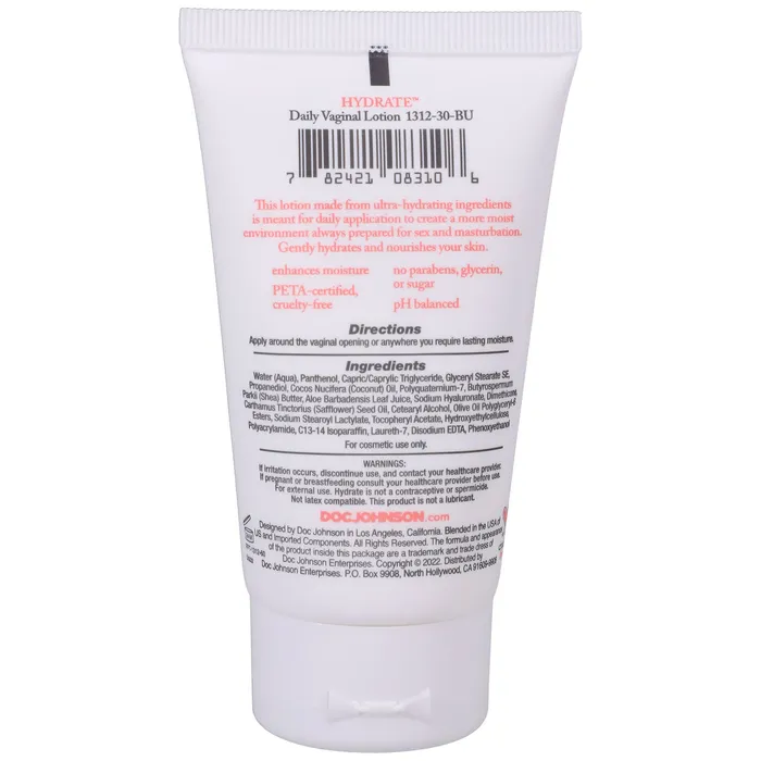 Male Sex Toys Intimate Enhancements Hydrate Daily Vaginal Lotion 2 Oz Doc Johnson Male Sex Toys Intimate Enhancements Hydrate Daily Vaginal Lotion 2 Oz Doc Johnson